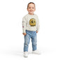 Sudadera ALASO para niños pequeños — Cuello redondo minimalista y acogedor con un pequeño parche de corazón en la manga