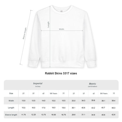 Sudadera ALASO para niños pequeños — Cuello redondo minimalista y acogedor con un pequeño parche de corazón en la manga