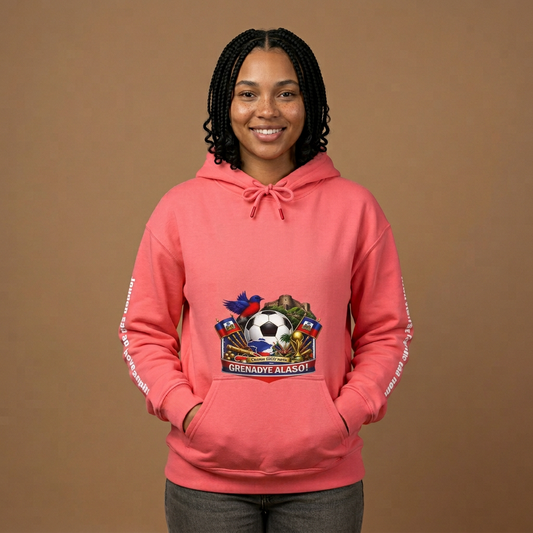 Sweat à capuche île Grenadye Alaso | Sweat à capuche graphique Château Citadelle Laferrière